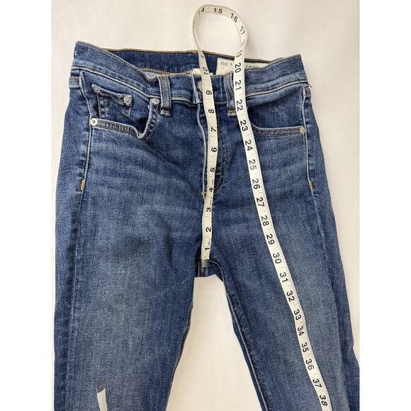 Rag & Bone High Rise Skinny Jeans W1532K520BON Bonnie Grunge 17409 Size 25 - Picture 4 of 10